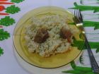 Свинско месо с ориз и моркови на фурна